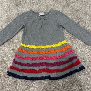 Gray Ruffle Dress